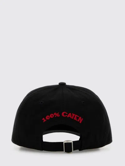 Dsquared2 Dsquared Men Black Cotton Baseball Cap In Black