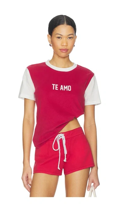 Lioness Te Amo Tee Crimson In Red