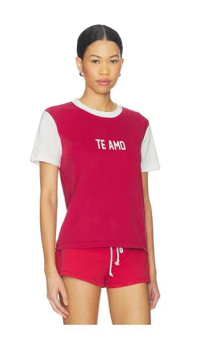 Lioness Te Amo Tee Crimson In Red
