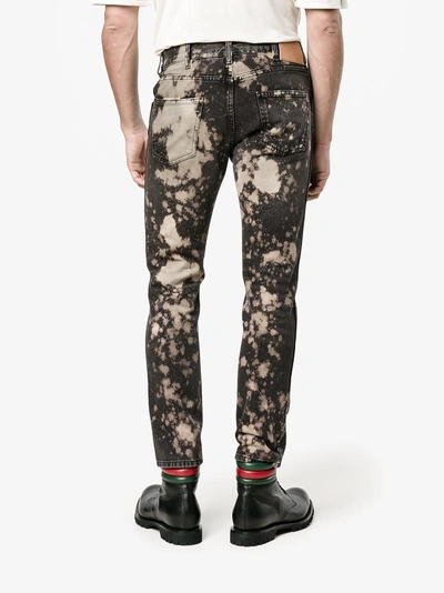 Shop Gucci Acid Washed Slim-fit Jeans