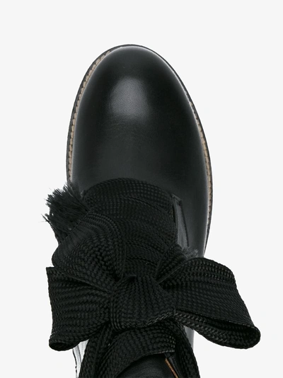 Shop Chloé Black Harper Flat Boots