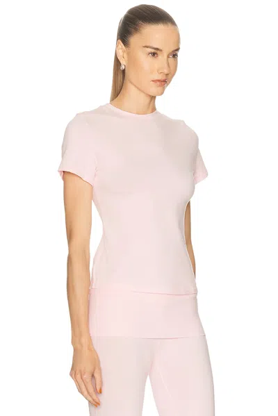 Skims Purple Cotton Jersey T-shirt In Dusk