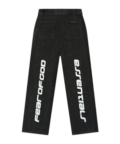 Essentials Work Logo Jeans In Black