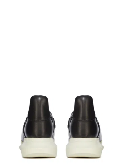 Rick Owens Burritogeth Sneakers Contrast Sole Round Toe In Black