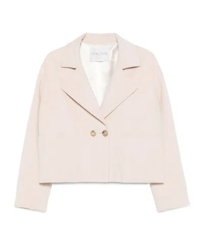 Forte Forte Double-breasted Patch-pocket Jacket In Neutral