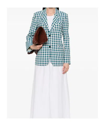 Forte Forte Cotton Gingham Oversized Jacket In White
