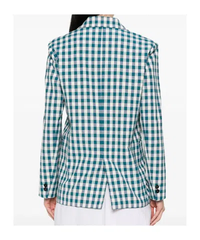 Forte Forte Cotton Gingham Oversized Jacket In White