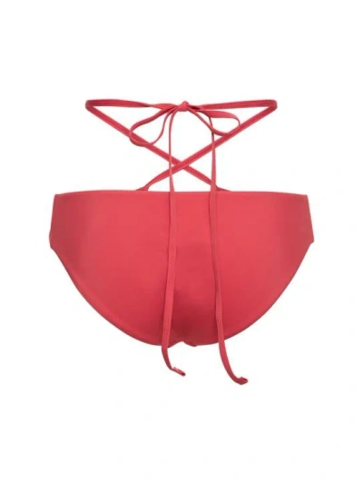 Christopher Esber Looped Tie Bikini Bottom In Red