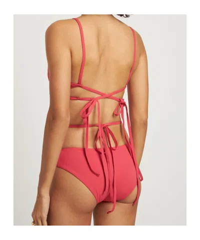 Christopher Esber Looped Tie Bikini Bottom In Red