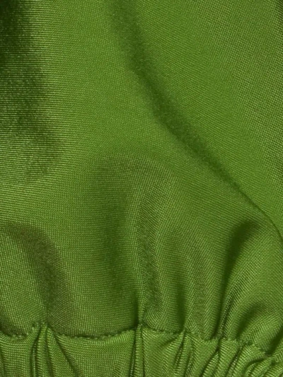 Christopher Esber Tie Front  Back Bikini Top In Green