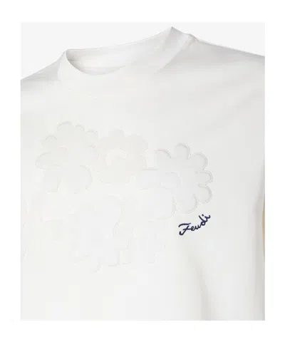 Fendi Cotton T-shirt In White