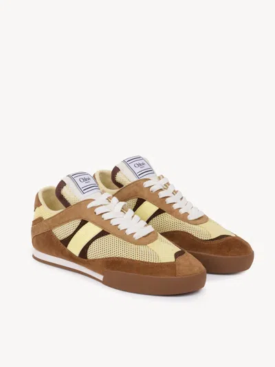 Chloé Lace-up Sneakers In Multi