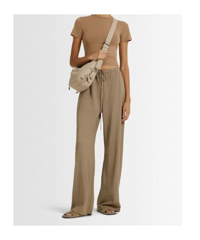 Entire Studios Micro Cropped T-shirt In Brown