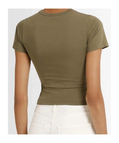 Entire Studios Micro Cropped T-shirt In Green