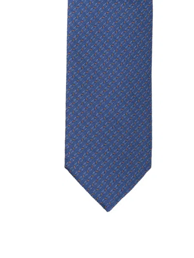 Corneliani Patterned Tie In Blue