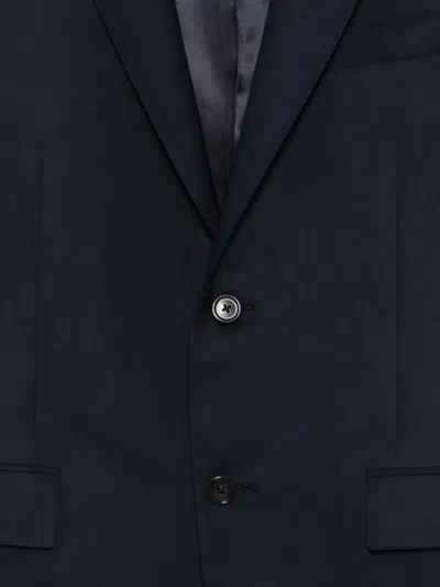 Corneliani Single-breasted Suit In Blue