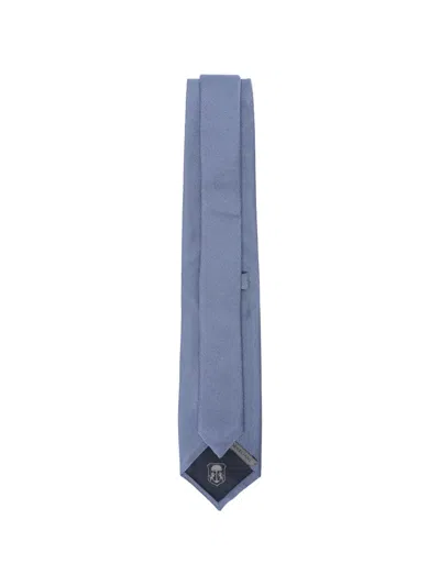 Corneliani Textured Tie In Blue