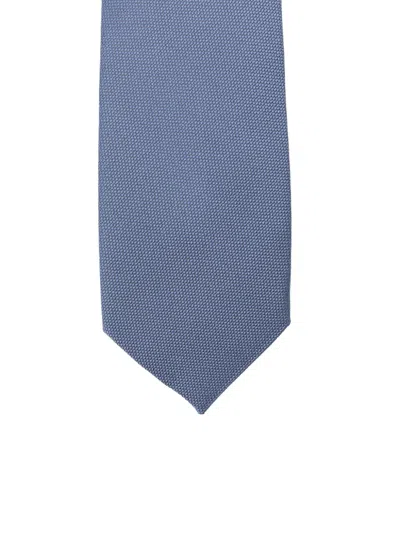 Corneliani Textured Tie In Blue