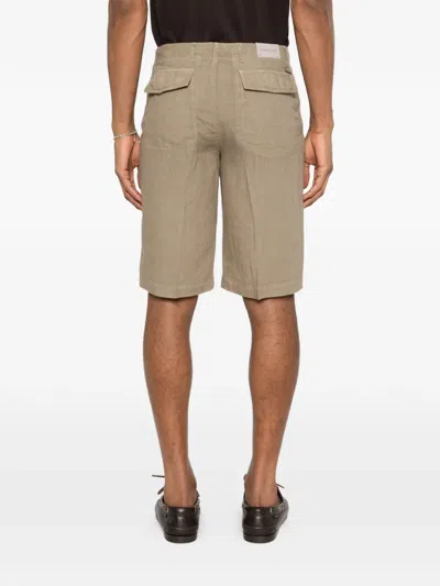 Corneliani Button Shorts In Neutral