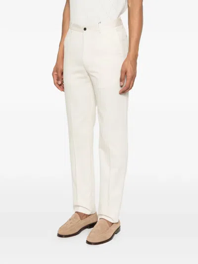 Corneliani Buttoned Trousers In White
