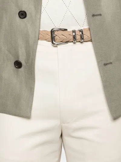 Corneliani Buttoned Trousers In White
