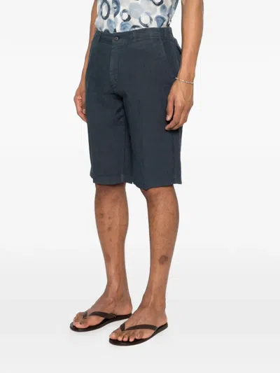 Corneliani Buttoned Trousers In Blue