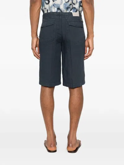 Corneliani Buttoned Trousers In Blue