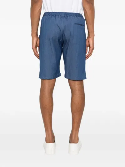 Kiton Drawstring Shorts In Blue