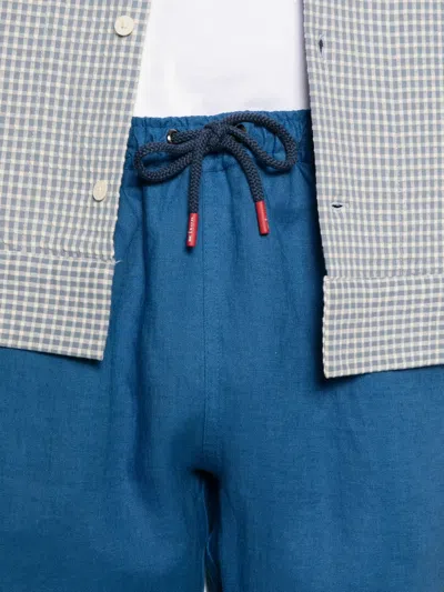 Kiton Drawstring Shorts In Blue