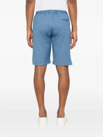 Kiton Drawstring Shorts In Blue