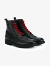 Givenchy Commando Leather Ankle Boots In Black