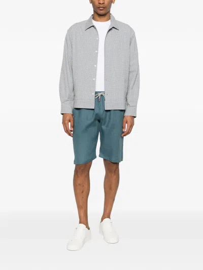 Kiton Drawstring Shorts In Blue