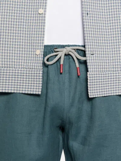 Kiton Drawstring Shorts In Blue