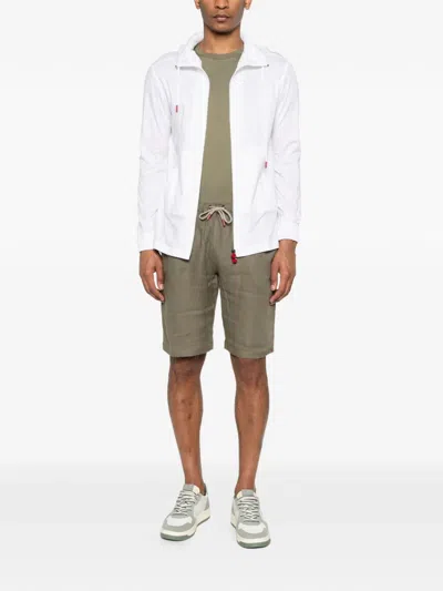 Kiton Drawstring Shorts In Green