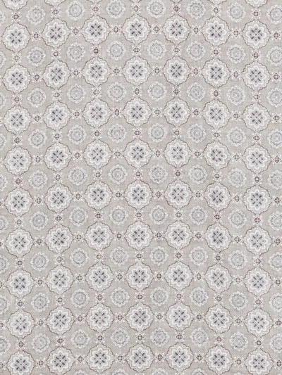 Dell'oglio Creta Patterned Scarf In Gray