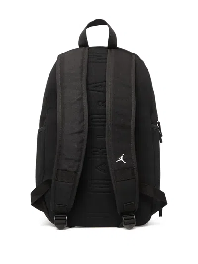 Jordan Logo-embroidered Backpack In Black