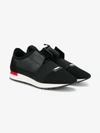 BALENCIAGA LEATHER AND SUEDE RACE RUNNER SNEAKERS