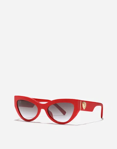 Dolce & Gabbana Devotion Sunglasses In Red