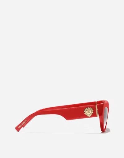 Dolce & Gabbana Devotion Sunglasses In Red