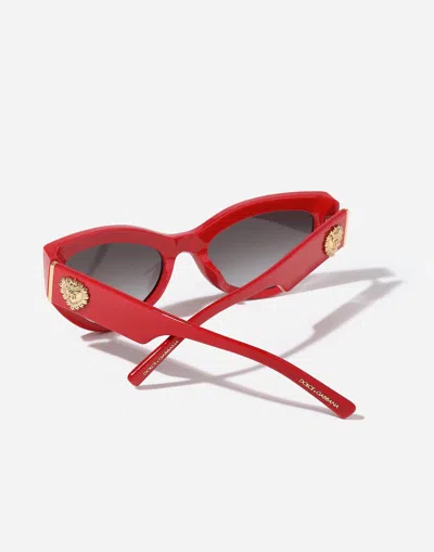Dolce & Gabbana Devotion Sunglasses In Red