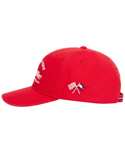 Tommy Hilfiger Men's Script Logo Baseball Cap In Red