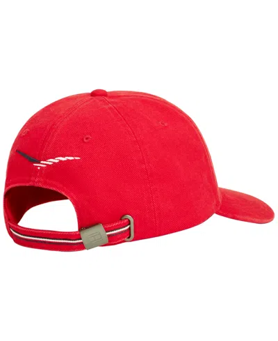 Tommy Hilfiger Men's Script Logo Baseball Cap In Red