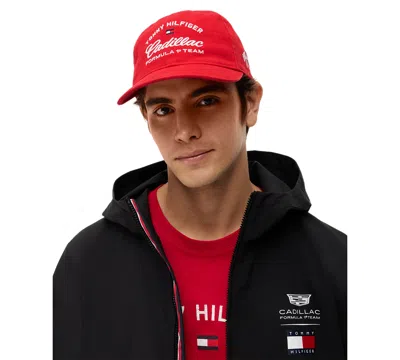 Tommy Hilfiger Men's Script Logo Baseball Cap In Red