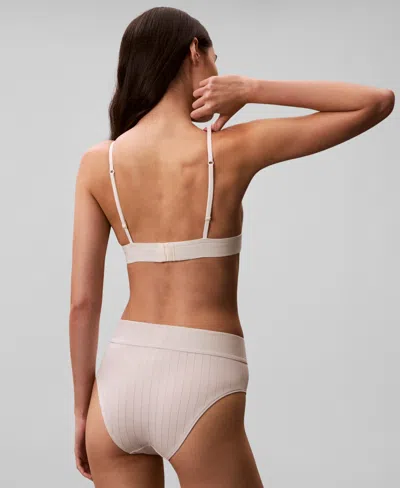 Calvin Klein Heritage Classic Lightly Lined Triangle Bra In White