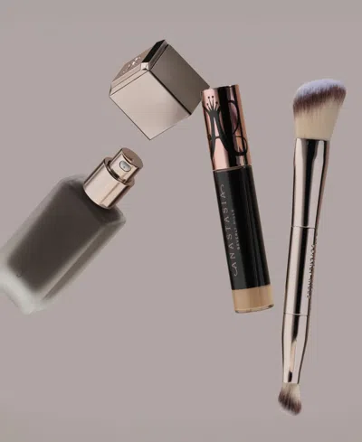 Anastasia Beverly Hills Impeccable Foundation And Face Brush In Transparent