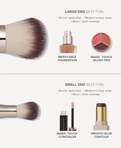 Anastasia Beverly Hills Impeccable Foundation And Face Brush In Transparent