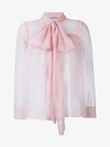 GUCCI GUCCI LADIES PINK AND PURPLE SILK CLASSIC SHEER BLOUSE, SIZE: 44,274419ED17N11688047