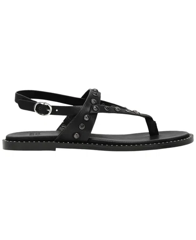 Frye And Co Bucky Studded Thong In Black