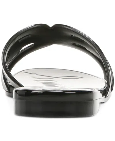 Sam Edelman ‘bay Jelly' Logo Cut Out Slides In Black