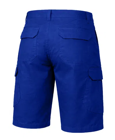 Blu Rock Men's Cotton Flex-stretch Cargo Shorts-5 Pack In Blue